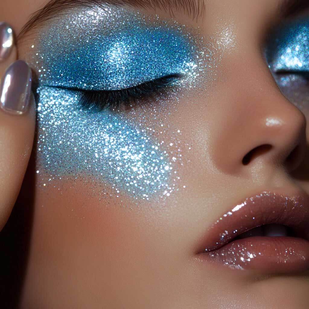 Face Glitter Gel blue - Stargazer