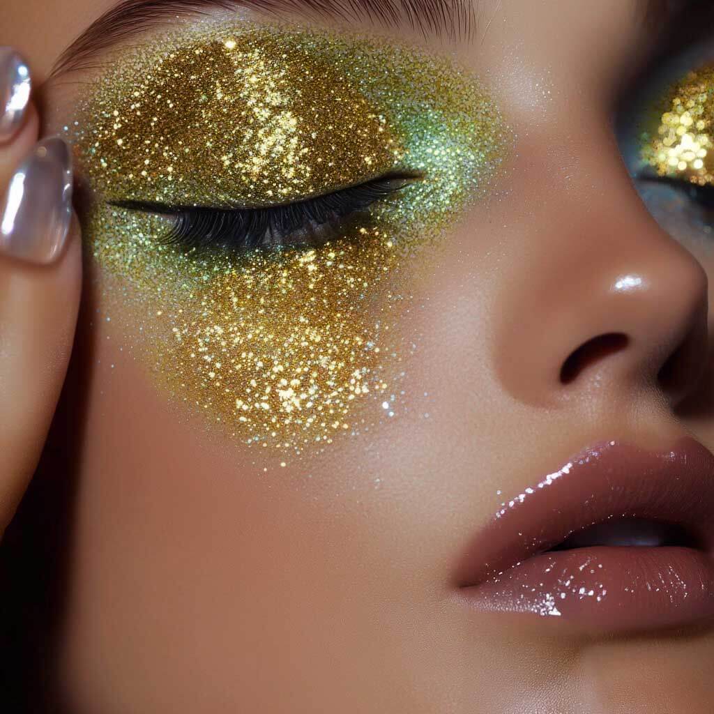 Face Glitter Gel gold - Stargazer