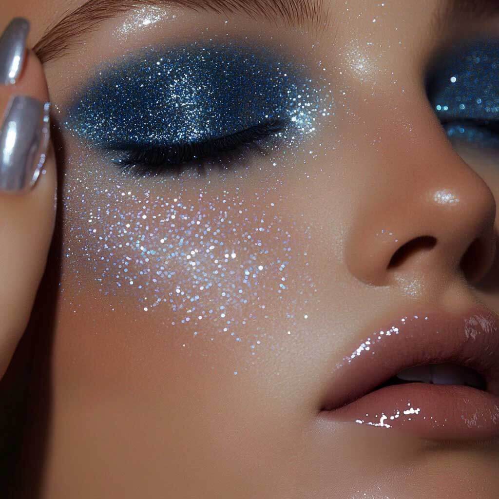 Face Glitter Gel navy - Stargazer