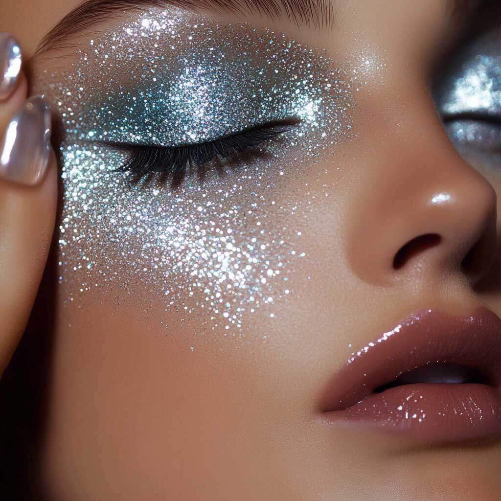 Face Glitter Gel silver - Stargazer