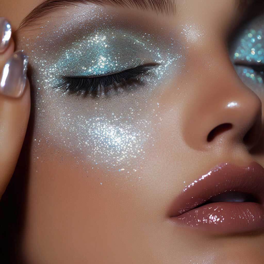 Face Glitter Gel white - Stargazer