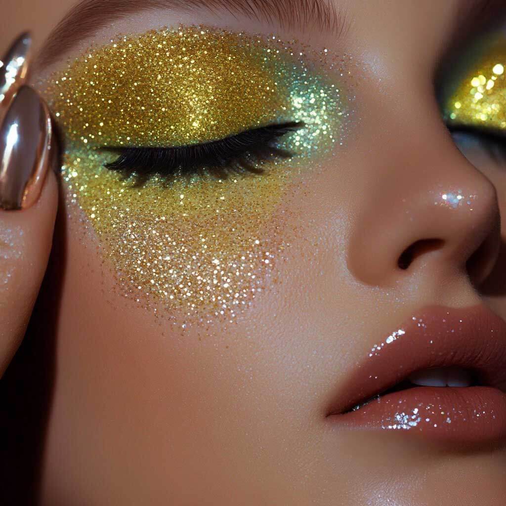 Face Glitter Gel yellow - Stargazer
