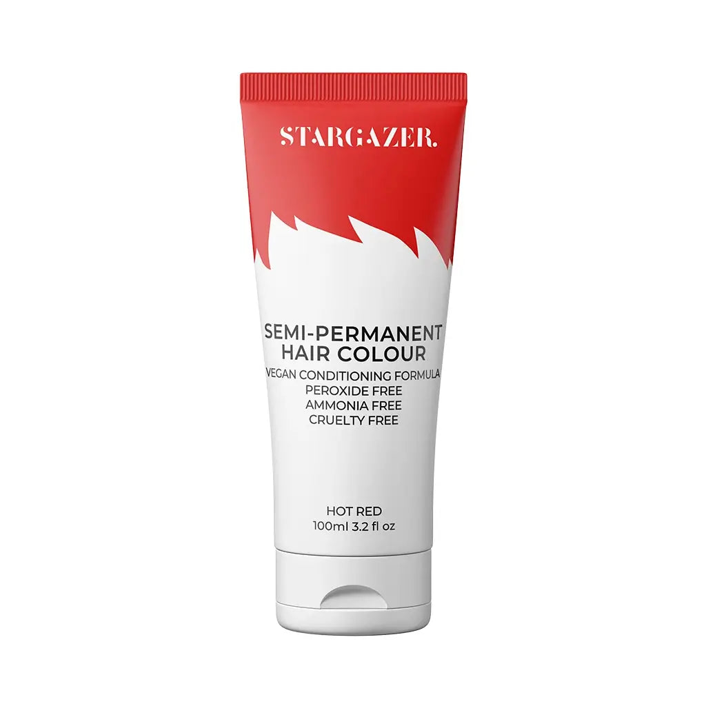 Stargazer hot red semi permanent hair colour tube