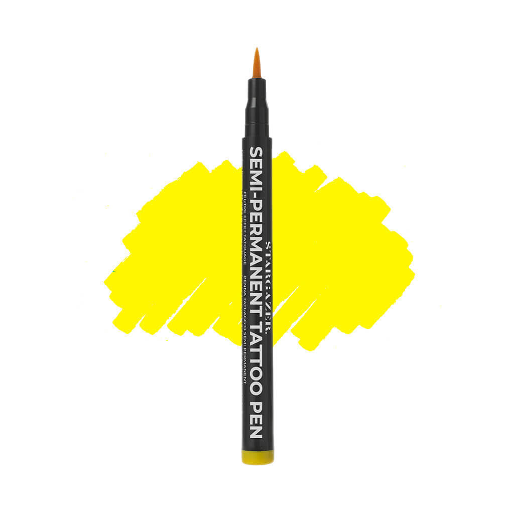 Temporary Semi-permanent tattoo pen yellow 3 Stargazer
