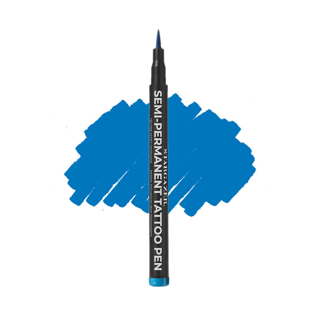 Temporary Semi-permanent tattoo pen Blue 9 Stargazer