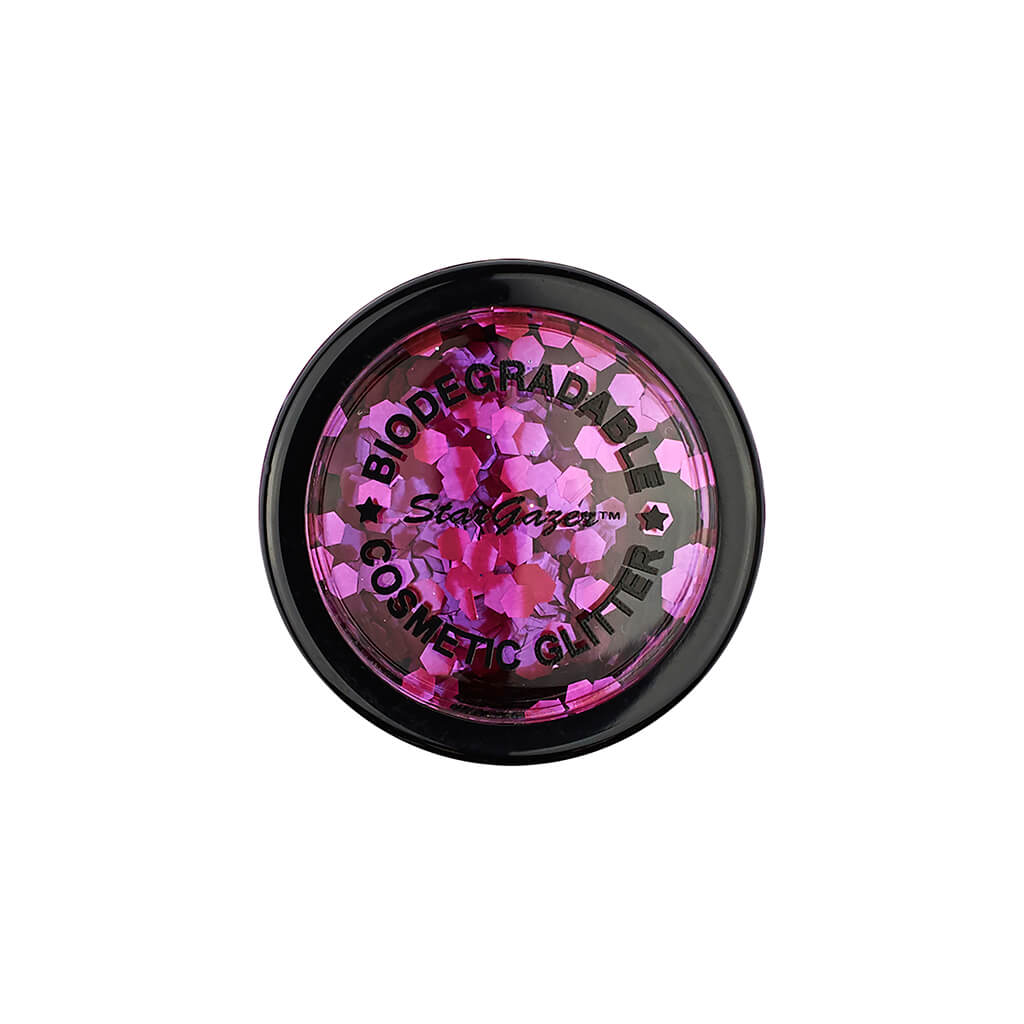Fuschia Chunky Biodegradable Face Glitter - Stargazer