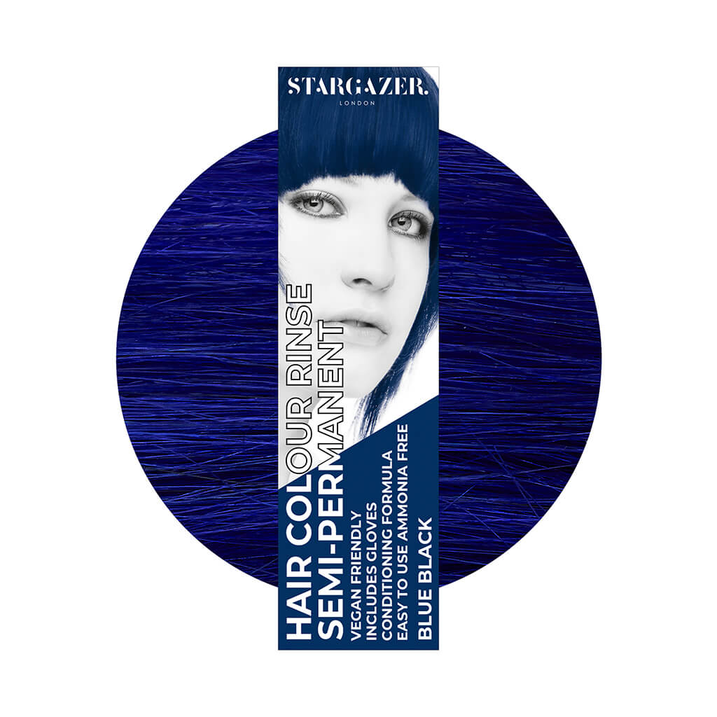Stargazer Blue Black Semi Permanent Hair Dye - Cruelty Free