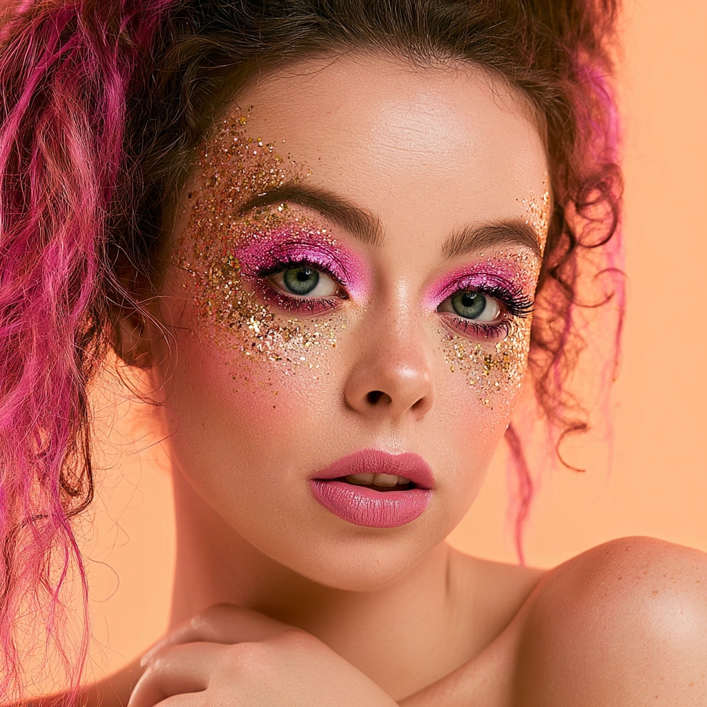 Stargazer festival face glitter