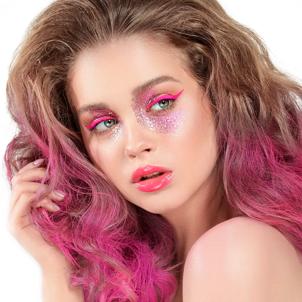 Stargazer face glitter makeup