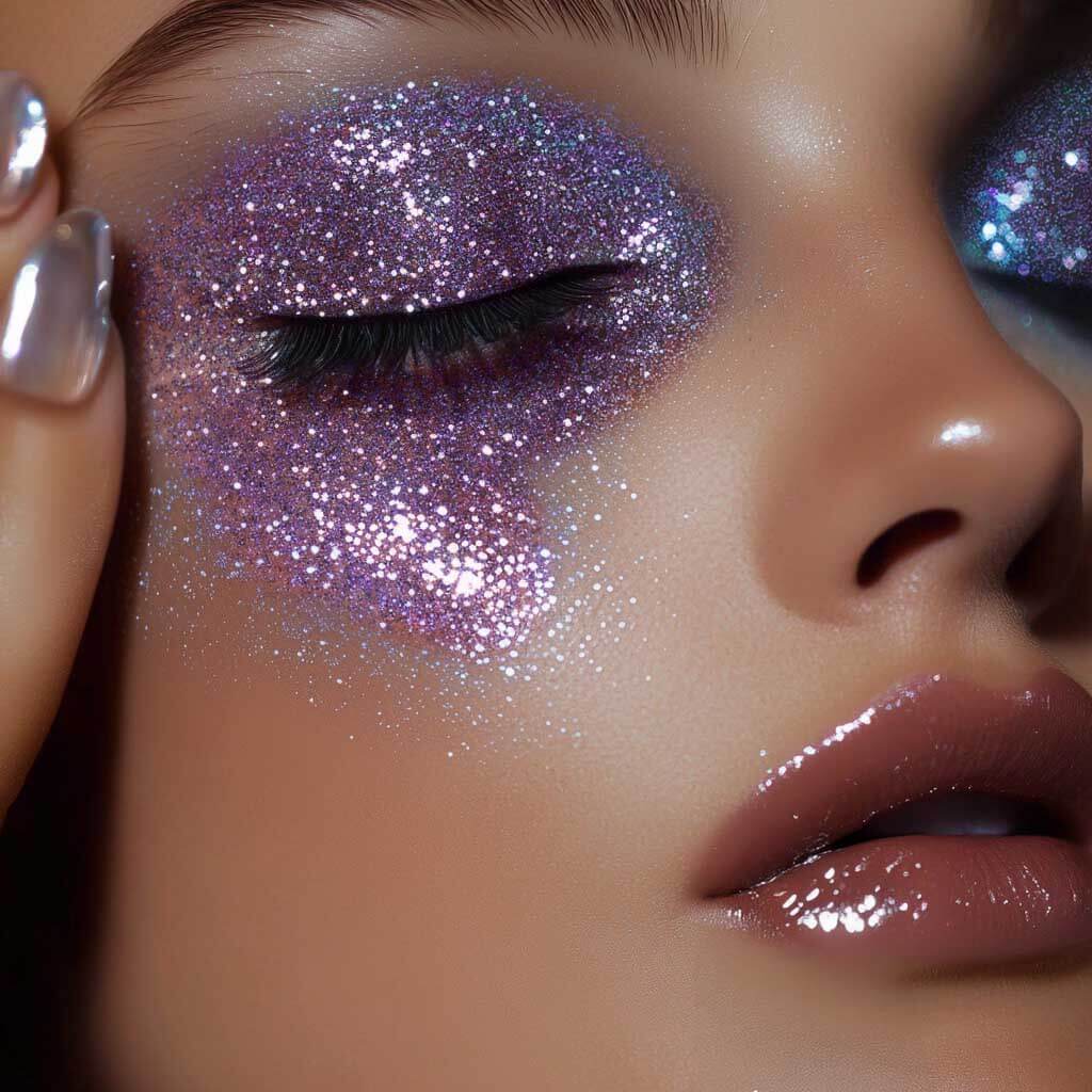  Face Glitter Gel purple - Stargazer