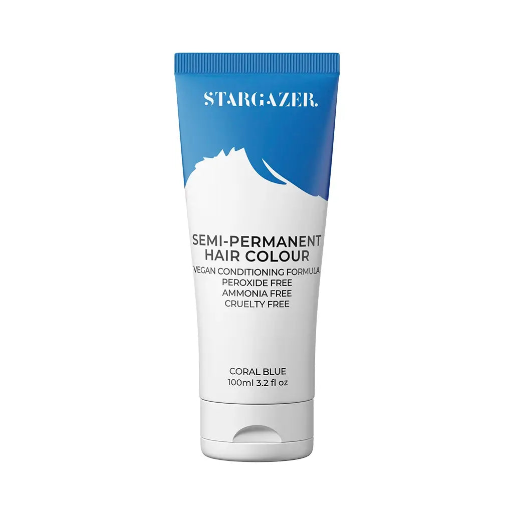 Stargazer coral blue semi permanent hair colour tube