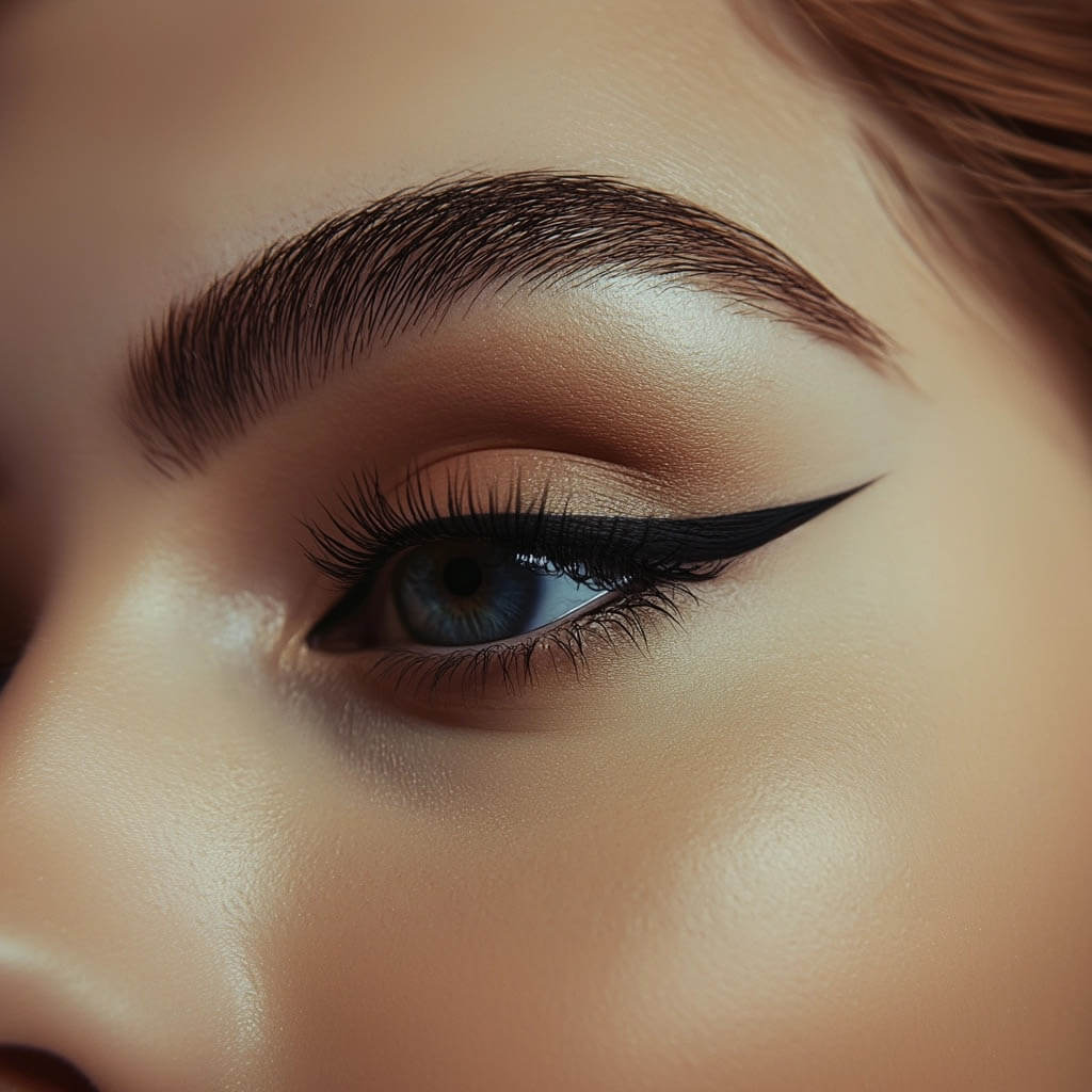 Liquid Eyeliner on the eyese Black - Stargazer