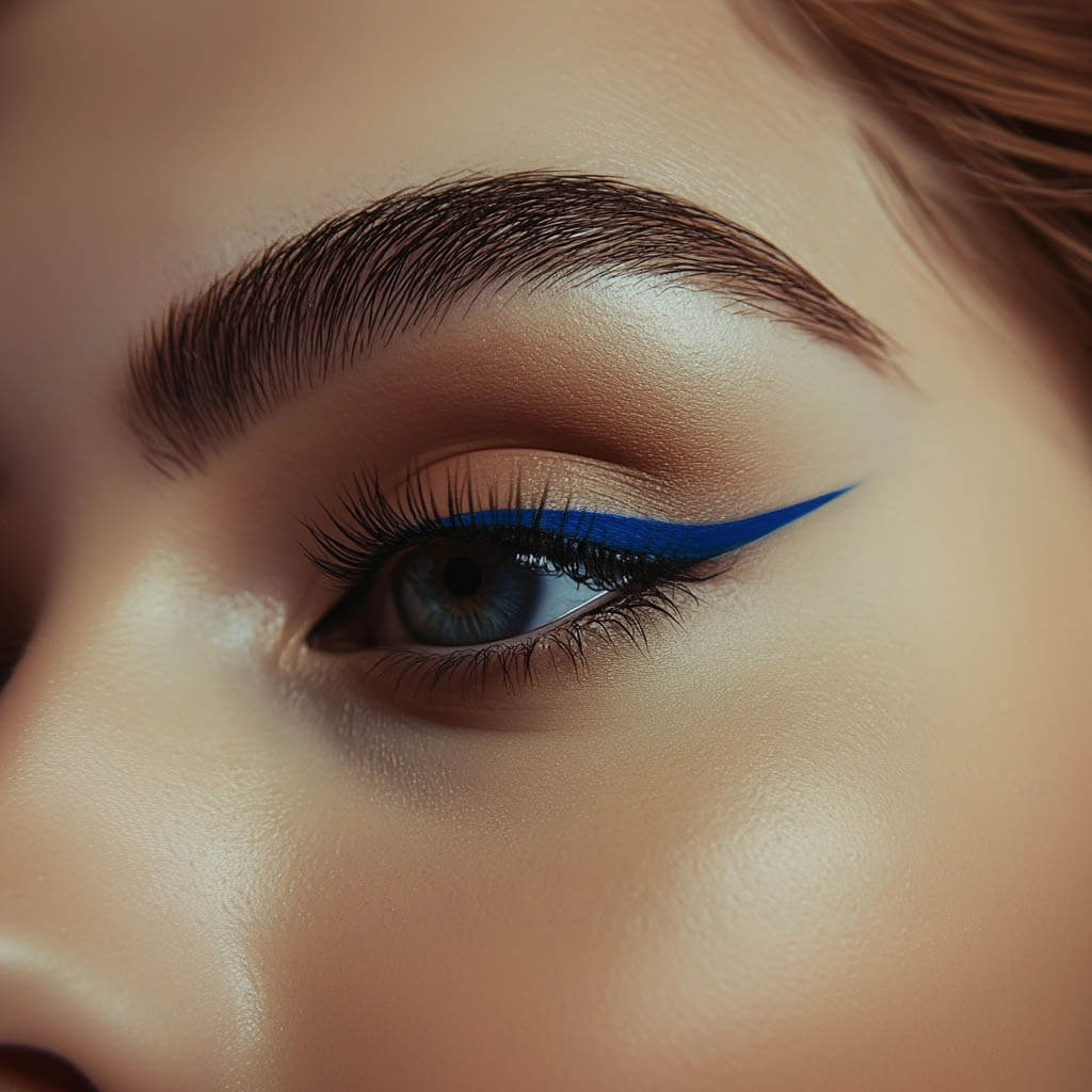 Liquid Eyeliner on the eyese Blue - Stargazer