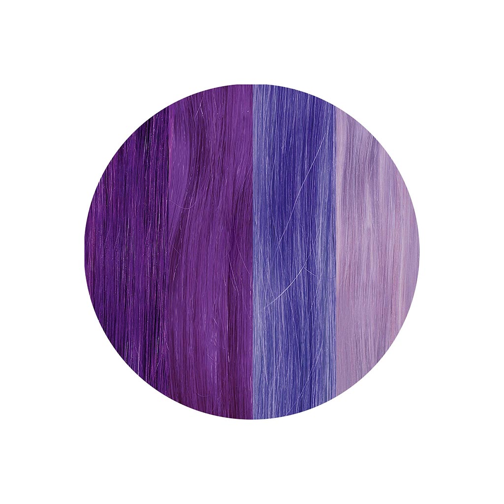 Stargazer Yummy Hair Colour Strips Kit - Violet Ombre Swatch