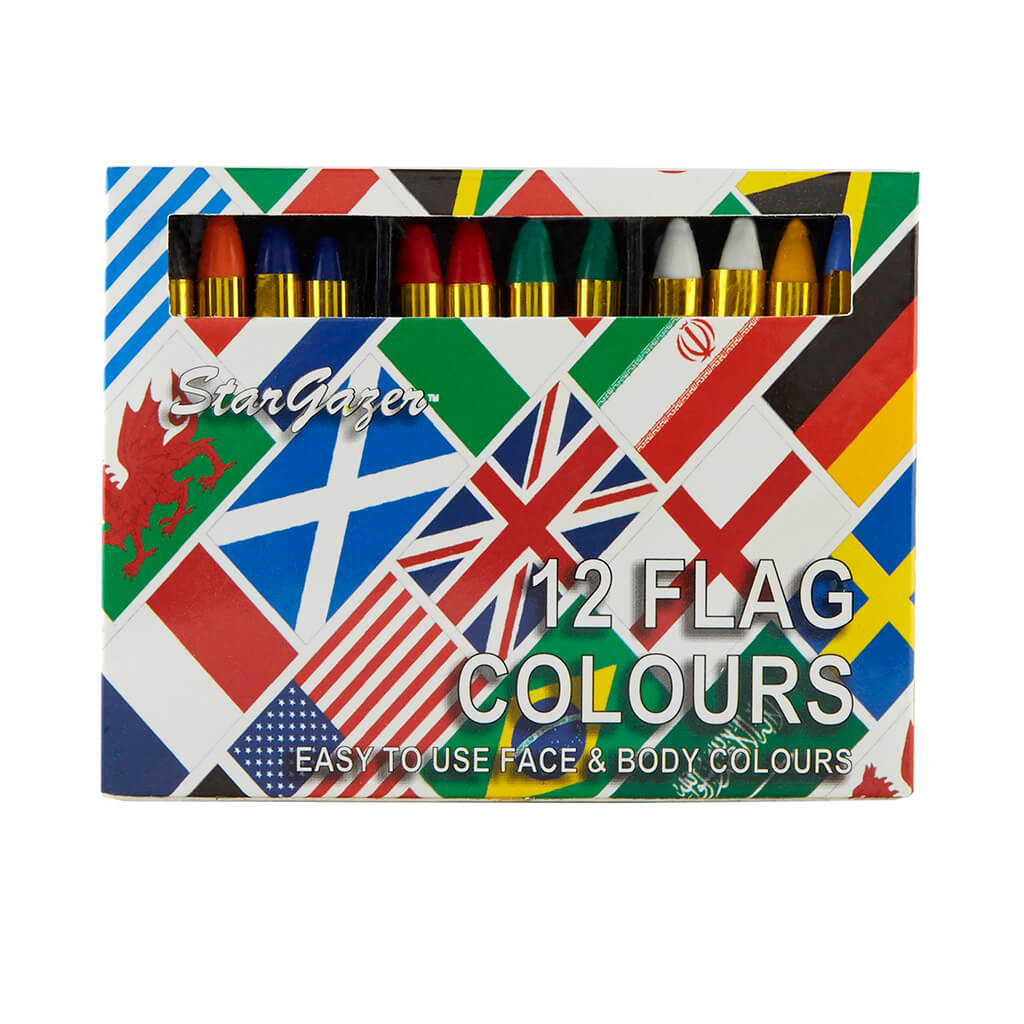 Colour face paint Sticks flag - Stargazer