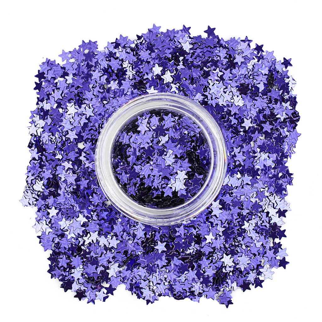 Glitter Stars purple - Stargazer